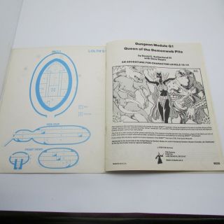 AD&D Module Q1 Queen of the Demonweb Pits,  TSR 9035 1980 3