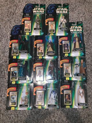 Star Wars The Power Of The Force Flashback Photo Figure Set Of 11 Episode 1
