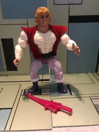 1984 He - Man Masters Of The Universe Prince Adam Action Figure With Sword Vest