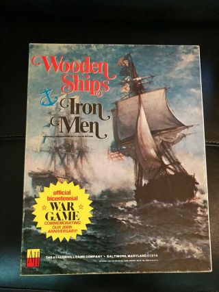 Avalon Hill: Wooden Ships And Iron Men Partially Punched,  Complete