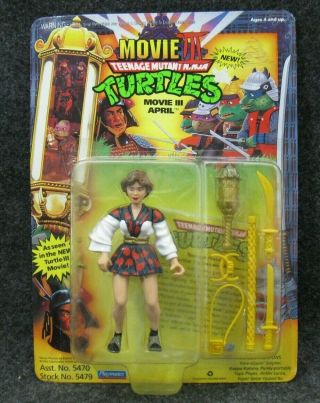 1992 Playmates Teenage Mutant Ninja Turtles Tmnt Movie Iii April Figure