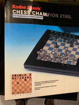 Radio Shack Chess Champion 2150 Gary Kasparov Complete 60 - 2204a Computer