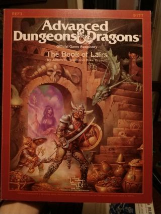 Ad&d The Book Of Lairs Ref3 Tsr Advanced Dungeons & Dragons