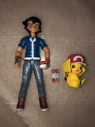 Pokemon 20th Anniversary Ash And Pikachu Figure Set