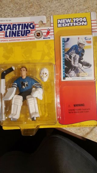 Vintage 1994 Starting Lineup Action Figure With Card - Arturs Irbe