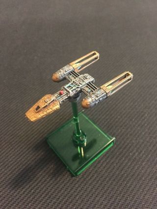 X - Wing Miniatures Rebel Y - Wing Gold Squadron Custom Repaint Painted - Magnetized