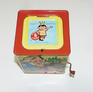 1967 Vintage Mattel Off To See The Wizard of Oz Tin Litho Jack In The Box 3