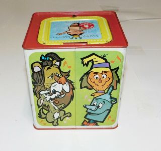 1967 Vintage Mattel Off To See The Wizard of Oz Tin Litho Jack In The Box 5