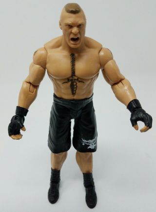 Wwe Wrestling Brock Lesnar 7 " Basic Black Trunks Action Figure The Beast 2012