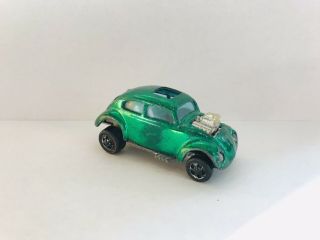 Vintage 1967 Redline Hotwheels Custom Volkswagen Vw Bug Emerald Green