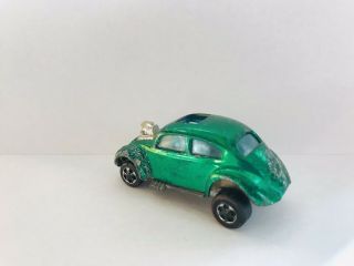 Vintage 1967 Redline Hotwheels Custom Volkswagen VW Bug Emerald Green 2