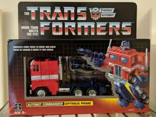Hasbro Transformers G1 Reissue Wal - Mart Exclusive Optimus Prime