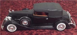 Anso 1934 Packard Black Diecast 1:27 Scale Made In China,