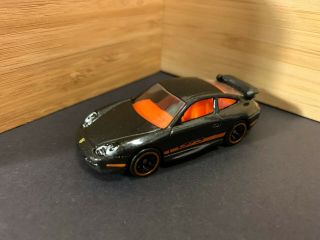 Hot Wheels Porsche 911 Gt3 Road (speed Machines/metallic Black/2010)