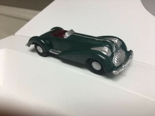 Manoil 708 Horizontal Grille Green Convertible Vintage Die Cast 4 1/2 " Toy Car