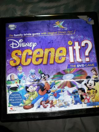 Disney Scene It Deluxe Edition Dvd Game Collectible Tin Box 2005 100 Complete
