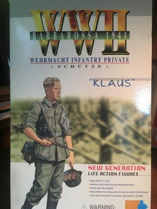 Dragon Action Figure Klaus Wehrmacht Infantry Private Barbarossa 1941