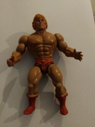 1981 Mattel Masters Of The Universe He - Man Action Figure Only.  Soft Head