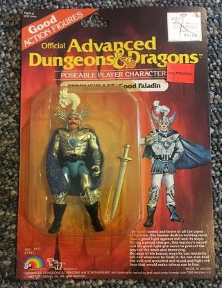 D&d Advanced Dungeons & Dragons Strongheart Good Paladin - Ljn Tsr Carded Figure