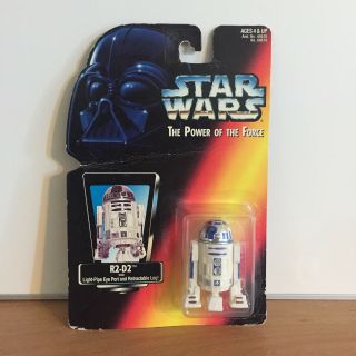 Nip - Kenner 1995 Star Wars Power Of The Force R2 D2 Action Figure Red Card
