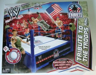 Wwe Tribute To The Troops Wrestling Ring Mattel K - Mart Exclusive Mint/sealed