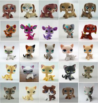 Littlest Pet Shop 64 391 518 336 Rare Kitty Cat Dachshund Dog Puppy Lps Toys
