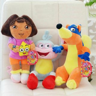 3x Dora The Explorer Swiper Fox Boots The Monkey Plush Toy Stuffed Doll 10