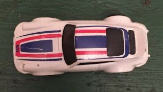 1974 Mattel Hot Wheels Red - Line White Porsche Carrera—re - Painted—as Is