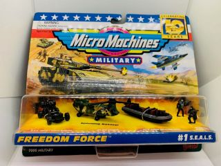 Micro Machines Galoob Military Freedom Force Set 1 S.  E.  A.  L.  S.