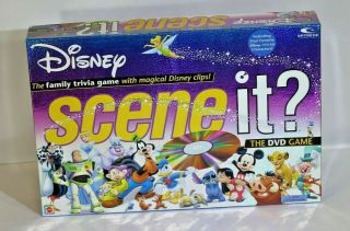 Disney Scene It DVD Trivia Board Game 2004 Retired 100 Complete Mattel 1st Edt. 2