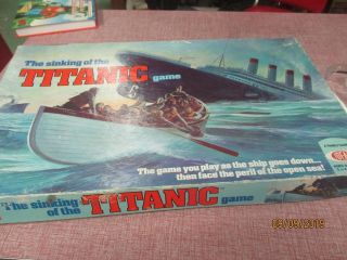 1976 Ideal Sinking Of Titanic Board Game Parts