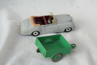 Dinky Toys 194 Bentley S2 And 341 Land Rover Trailer.