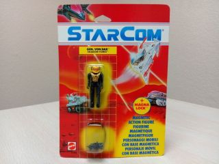 1986 Mattel Vintage Starcom General Von Dar Magna Lock Moc European Mib 1990