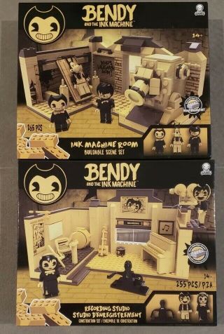Bendy And The Ink Machine Recording Studio & Ink Machine Room Lego 1 Set