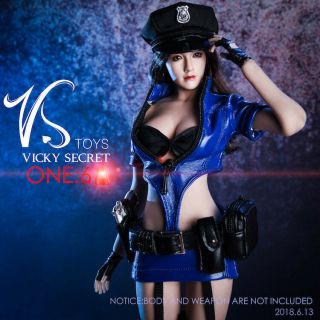 1/6 Sexy Police Woman Uniform Set BLUE For 12 
