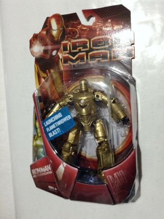 Iron Man Mark I 01 6 " Figure Gold Variant Marvel Movie All - (avengers Now Rare