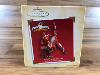 Hallmark Power Rangers Dino Thunder Red Power Ranger Christmas Ornament 2004