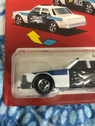 Vintage 1983 Hot Wheels Crack - ups Crash Patrol White.  Rare 3
