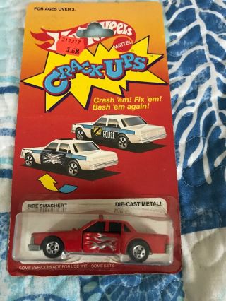 Vintage 1984 Hot Wheels Crack - Ups Crash Fire Patrol Red Rare