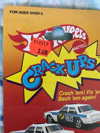 Vintage 1984 Hot Wheels Crack - ups Crash Fire Patrol Red Rare 5