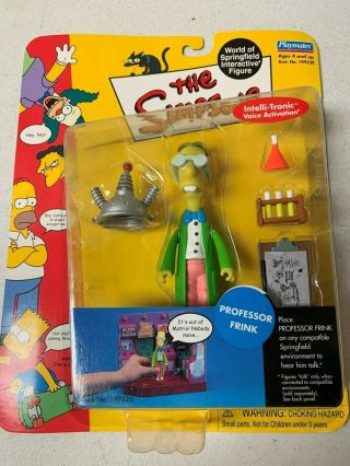 2001 Playmates The Simpsons Professor Frink Intellitronic Figure