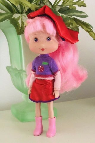 2006 Playmates Strawberry Shortcake 7 " Doll Fully Dressed With Shoes Pink Hair