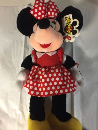 Mouseketoy Walt Disney Minnie Mouse Large 18 In.  Plush