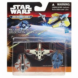 Star Wars Revenge Of The Sith Micro Machines 3 - Pack Clone Fighter Strike