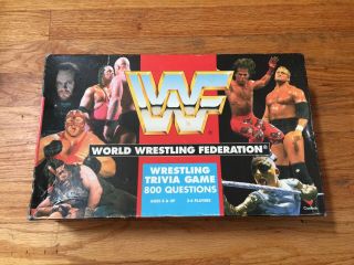 World Wrestling Federation Wwf Trivia Game 1997 Cardinal Vintage