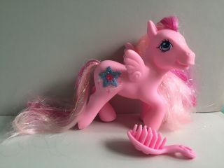 Hasbro My Little Pony G3 Hidden Treasure 2005 Pegasus & Brush Euc