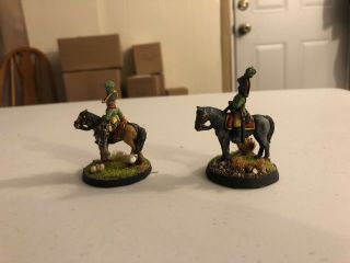 28mm Napoleonic Austrian Mounted Officers,  Professionally Painted 3
