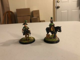28mm Napoleonic Austrian Mounted Officers,  Professionally Painted 8