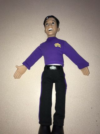 The Wiggles Jeff Talking Singing Doll 2003 Spin Master 15 " Purple
