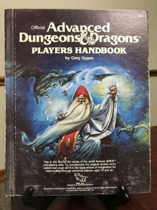 Official Advanced Dungeons & Dragons Players Handbook,  Tsr 2010,  1st Edition